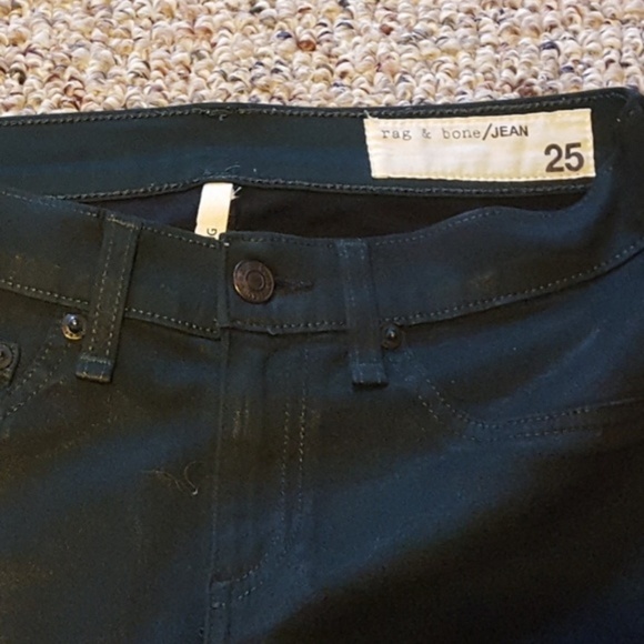 Rag & Bone shimmering green leggings - Picture 3 of 5